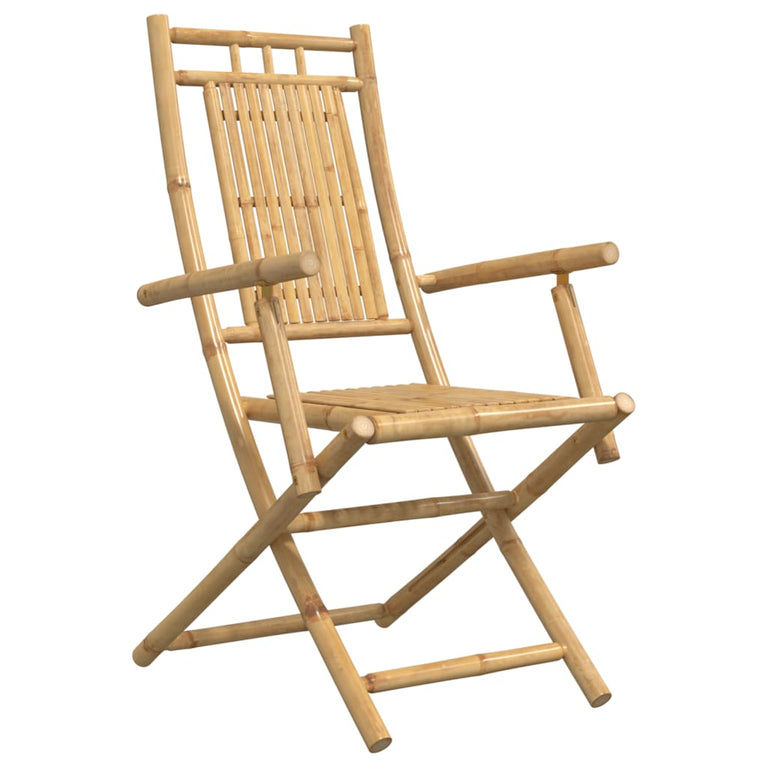 Tuinstoelen 2 st inklapbaar 53x66x99 bamboe