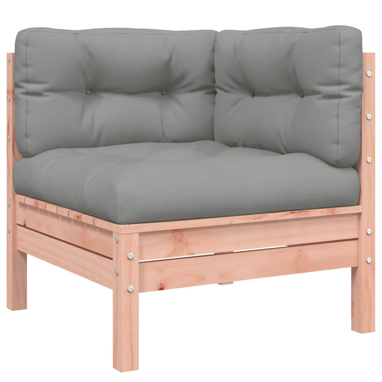 3-delige Loungeset met kussens massief douglas vurenhout