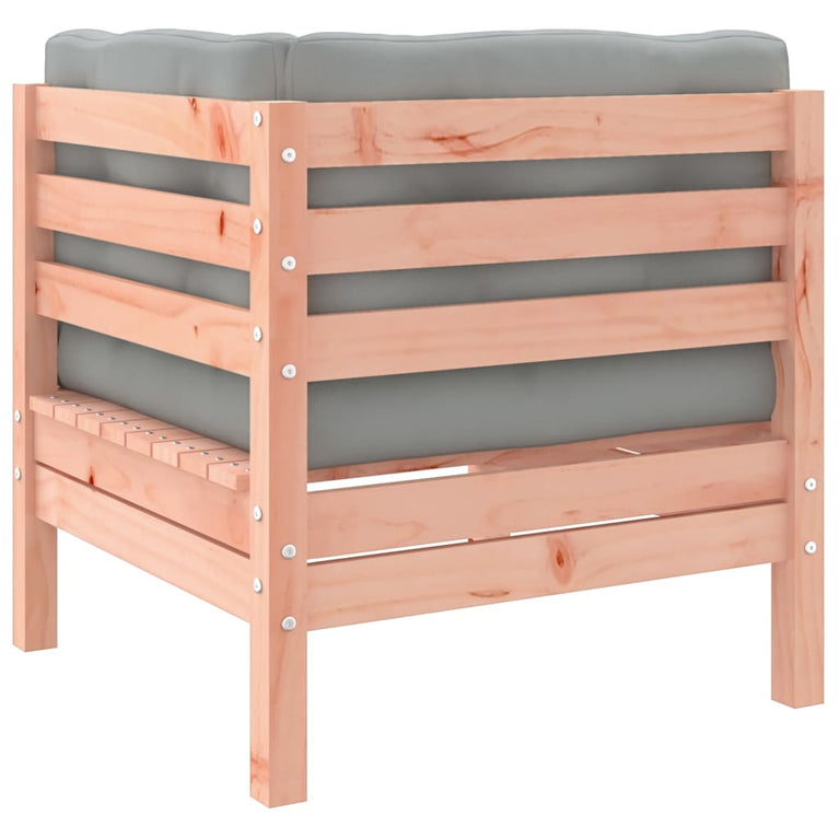3-delige Loungeset met kussens massief douglas vurenhout