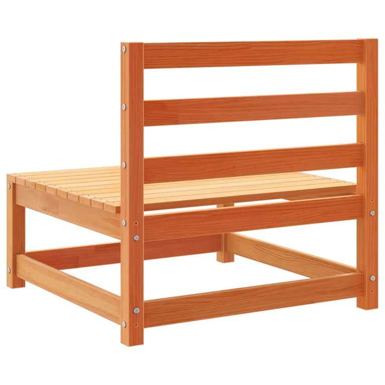 8-delige Loungeset massief grenenhout wasbruin