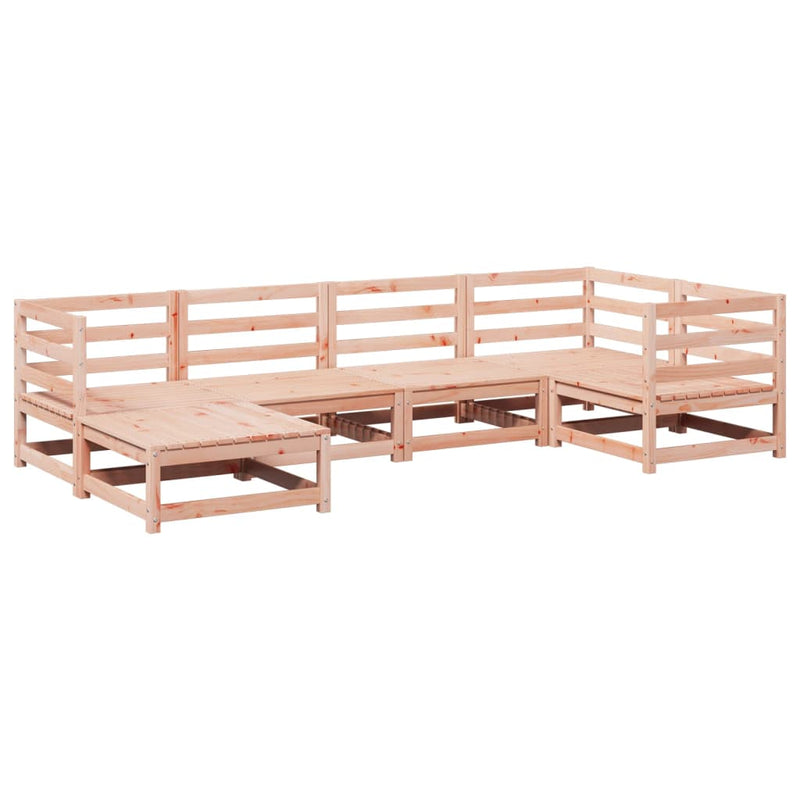 6-delige Loungeset massief douglas vurenhout