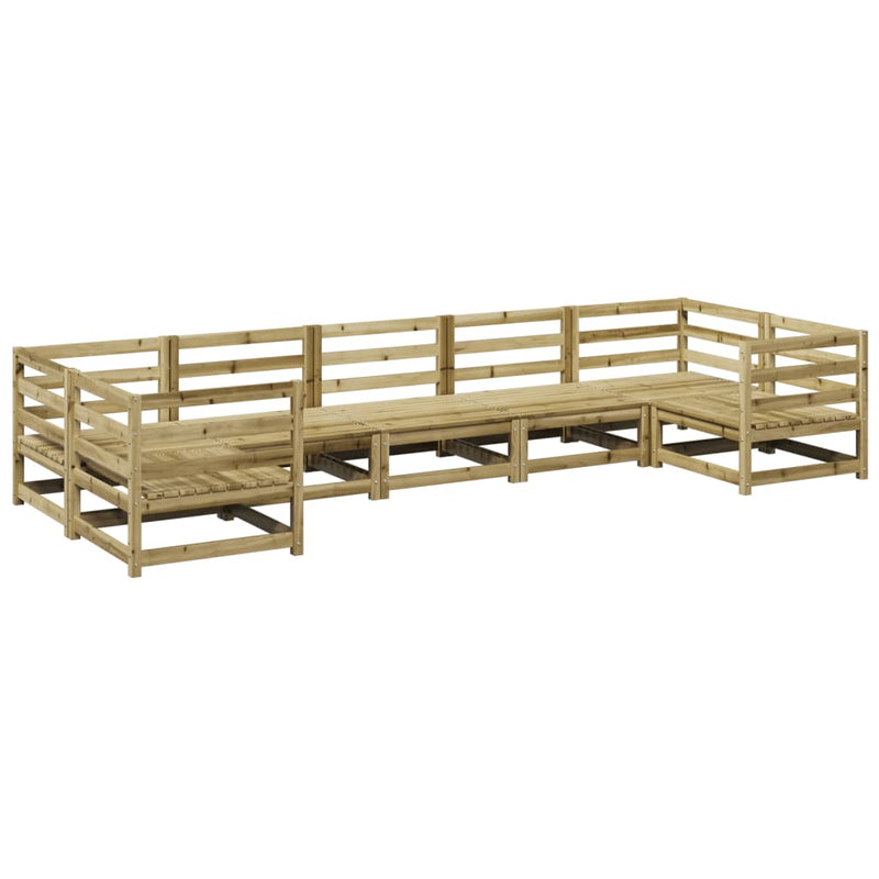 7-delige Loungeset geïmpregneerd grenenhout