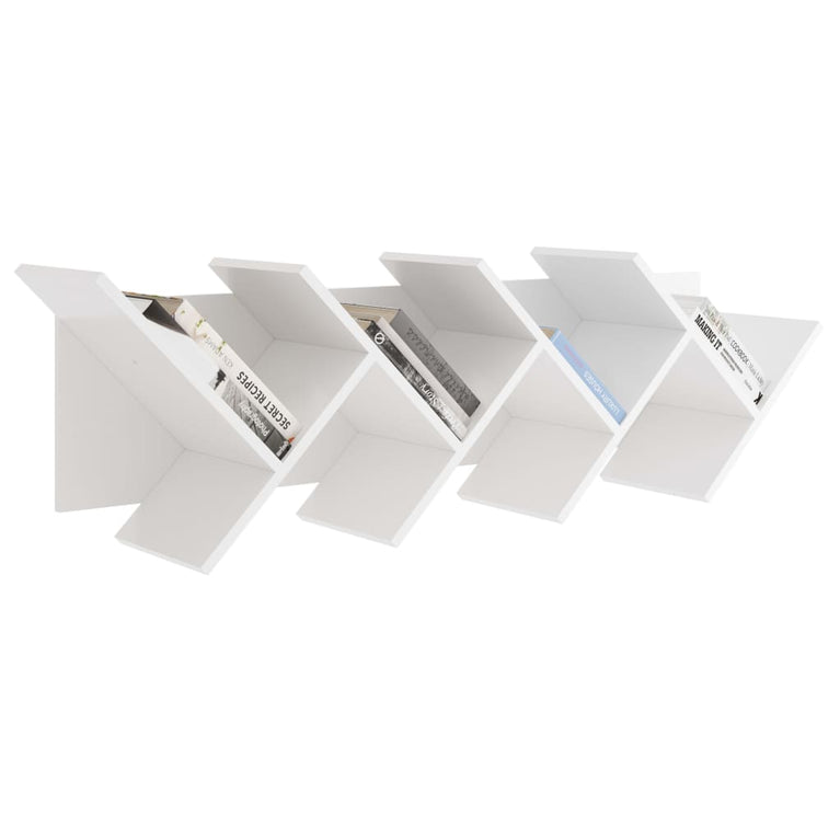 FMD Boekenplank zwevend geometrisch wit MeubelReus