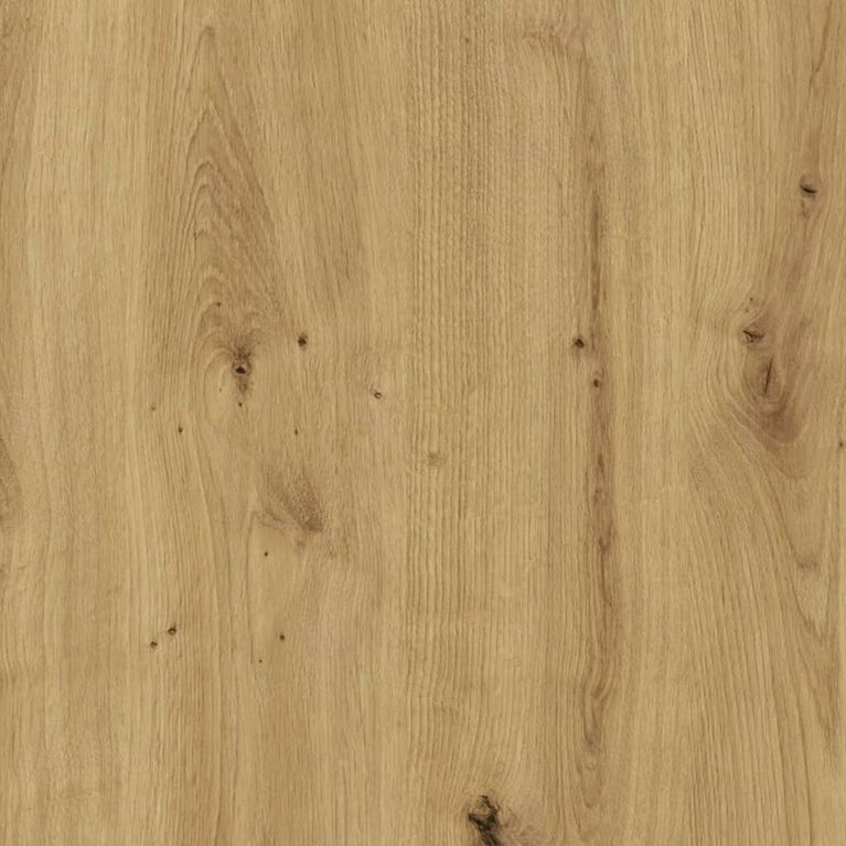 FMD Boekenplank staand geometrisch eikenkleurig en zwart