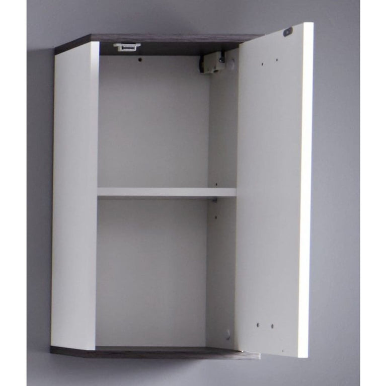 Trendteam Wandkast SanDiego wit en mistig zilverkleurig MeubelReus