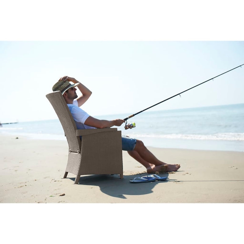 Keter Tuinstoel verstelbaar Vermont cappuccinokleurig 238449