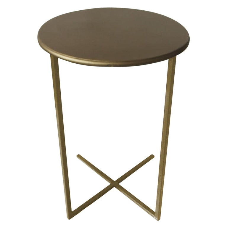 Lesli Living Bijzettafel Xavi 35x60 cm goudkleurig MeubelReus