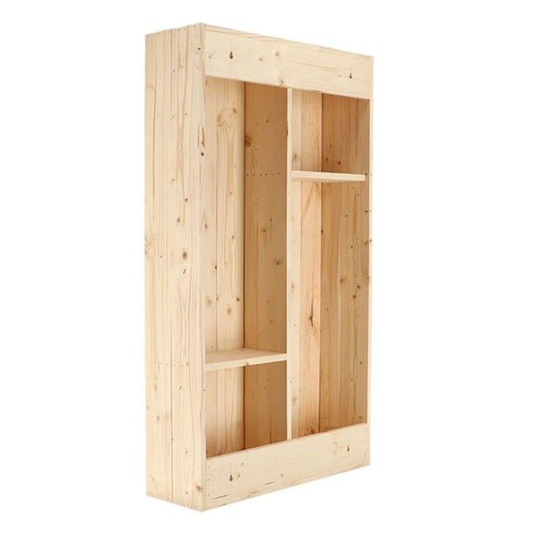 Esschert Design Wandbar met neerklapbaar schap L naturel MeubelReus