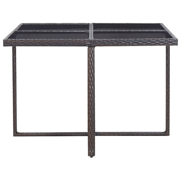 9-delige Tuinset met kussens poly rattan bruin MeubelReus