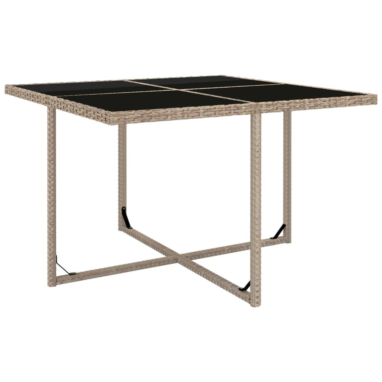 9-delige Tuinset met kussens poly rattan beige MeubelReus