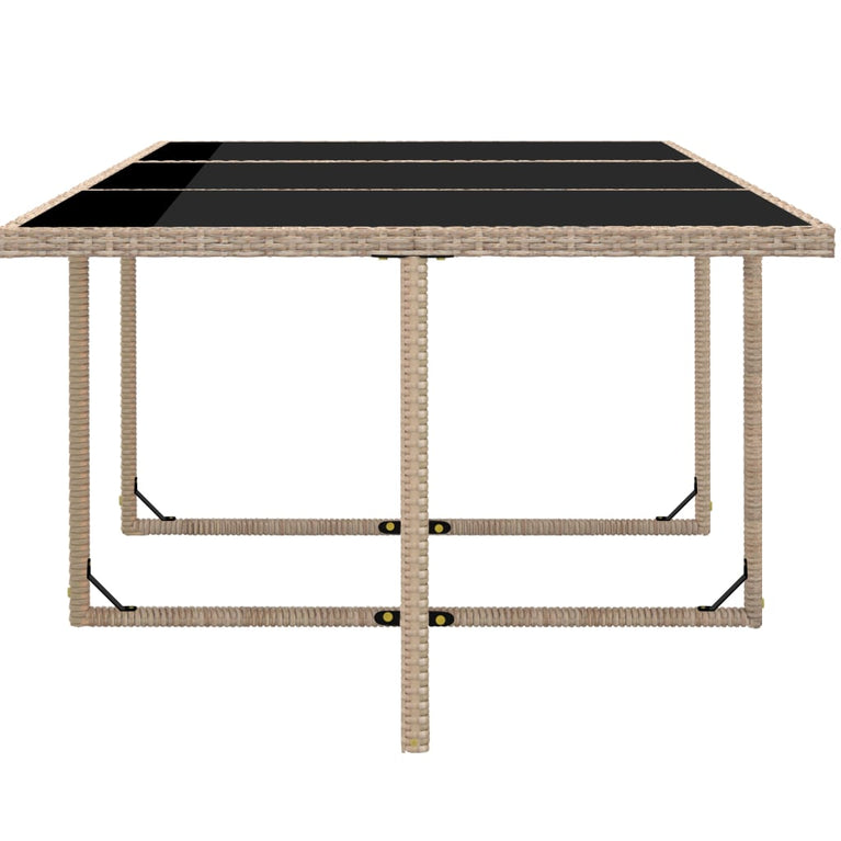 11-delige Tuinset met kussens poly rattan beige MeubelReus