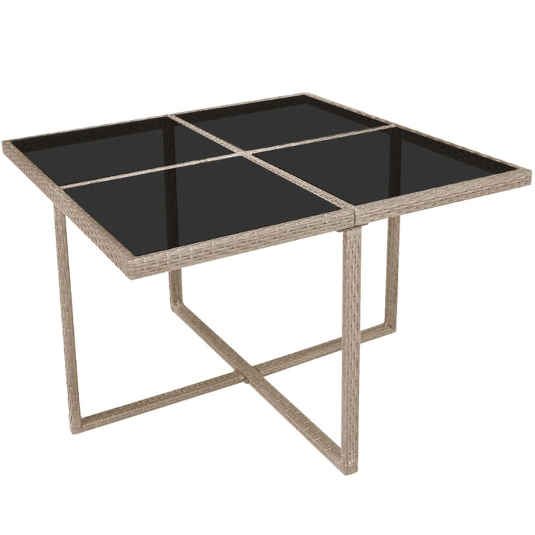 9-delige Tuinset met kussens poly rattan beige MeubelReus