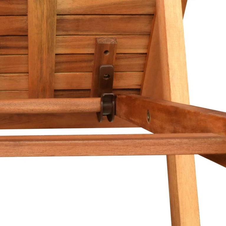 Ligbed met tafel massief acaciahout MeubelReus