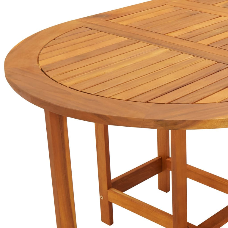 Tuintafel 130x90x72 cm massief acaciahout