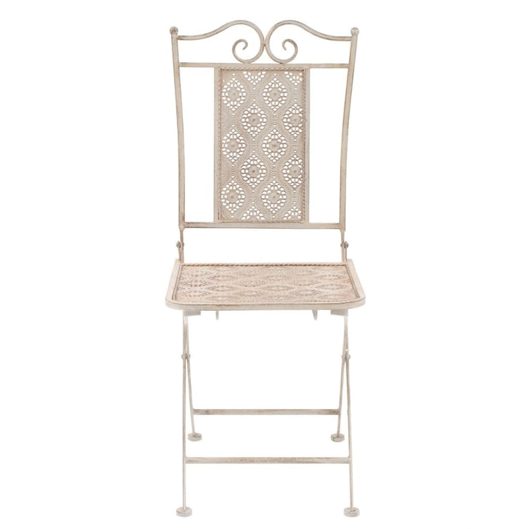 3-delige Bistroset staal wit MeubelReus