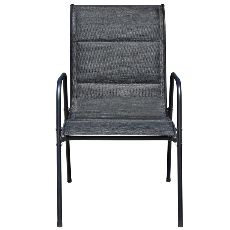 3-delige Bistroset staal zwart MeubelReus