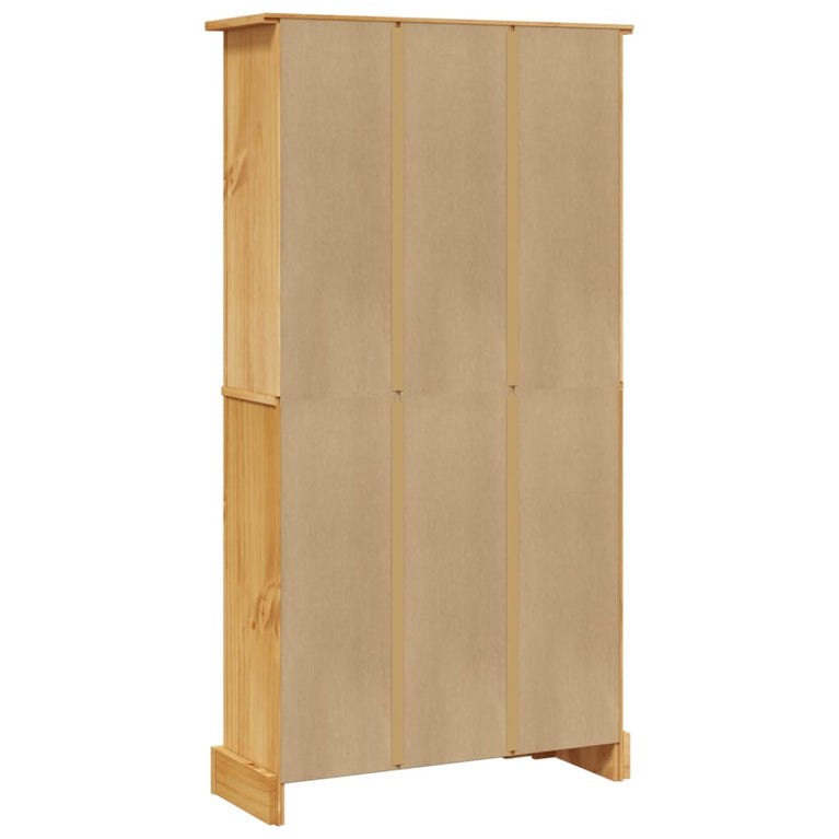 Boekenkast grenenhout met 4 planken Corona-stijl 81x29x150 cm MeubelReus