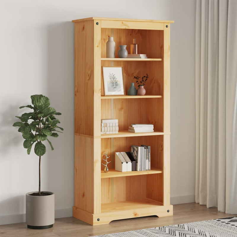Boekenkast met 5 planken Corona-stijl 81x40x170 cm grenenhout MeubelReus