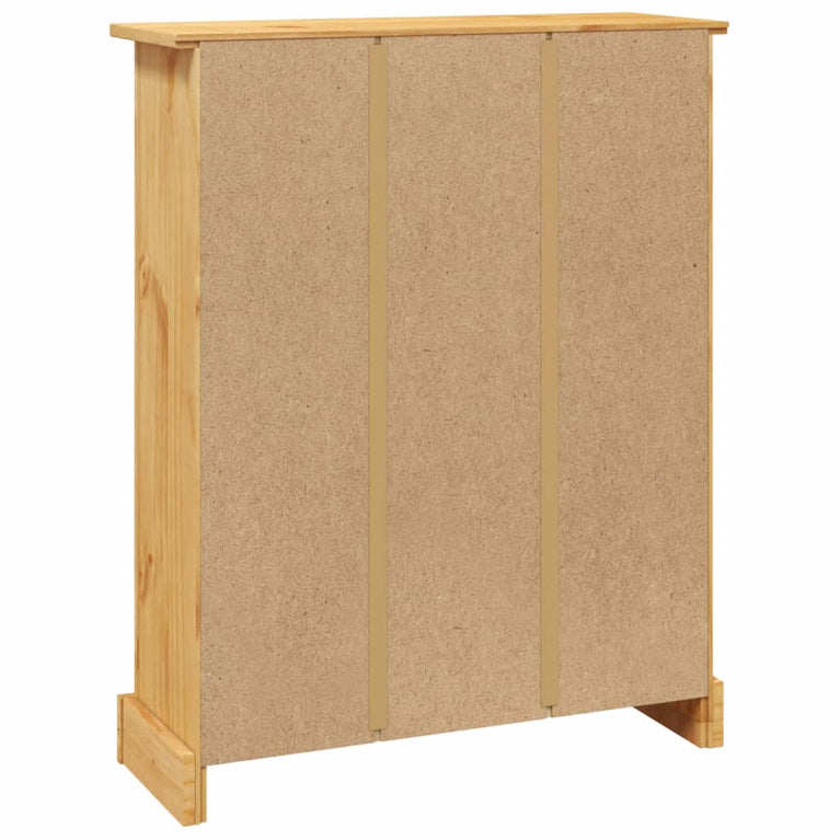 Boekenkast grenenhout met 3 planken Corona-stijl 81x29x100 cm MeubelReus