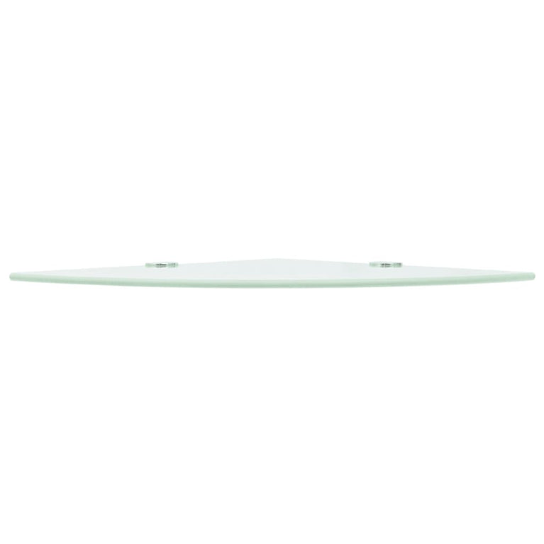 Hoekschap met chromen dragers wit 35x35 cm glas MeubelReus