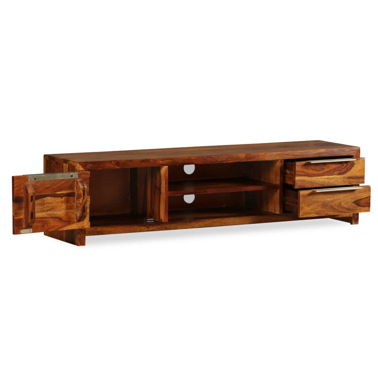 TV-meubel 120x30x30 cm massief sheeshamhout MeubelReus