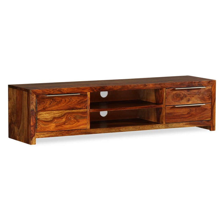 TV-meubel 120x30x30 cm massief sheeshamhout MeubelReus