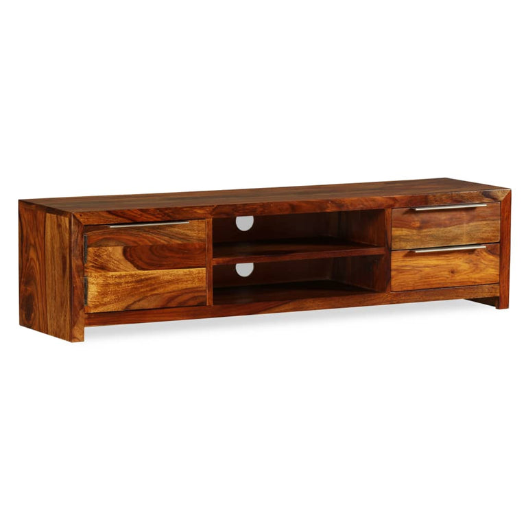 TV-meubel 120x30x30 cm massief sheeshamhout MeubelReus