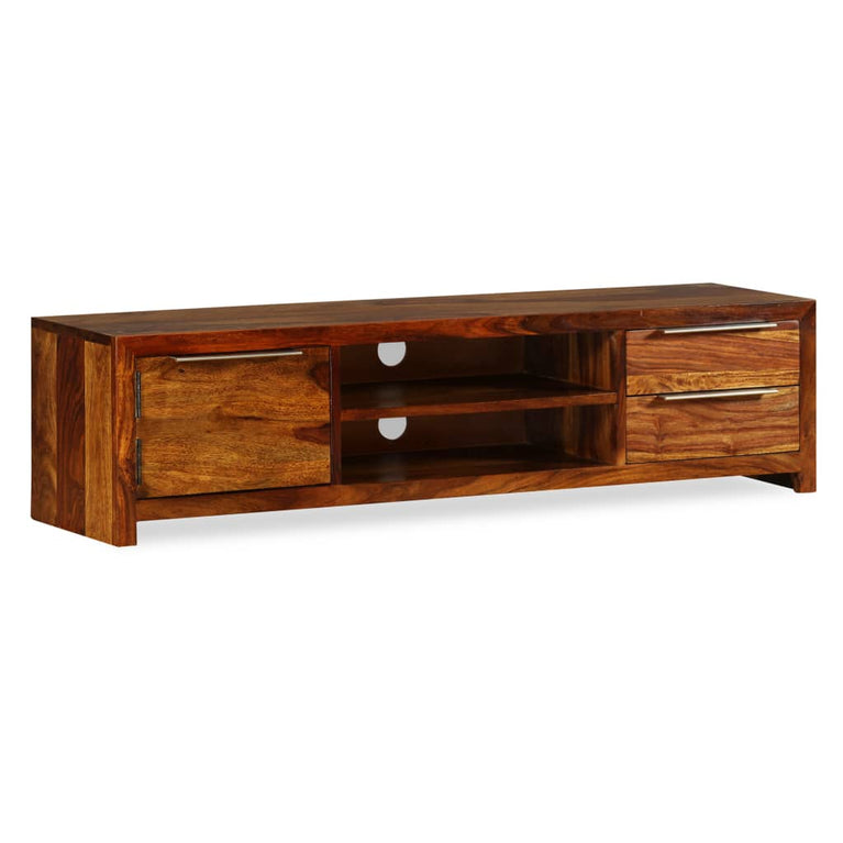 TV-meubel 120x30x30 cm massief sheeshamhout MeubelReus