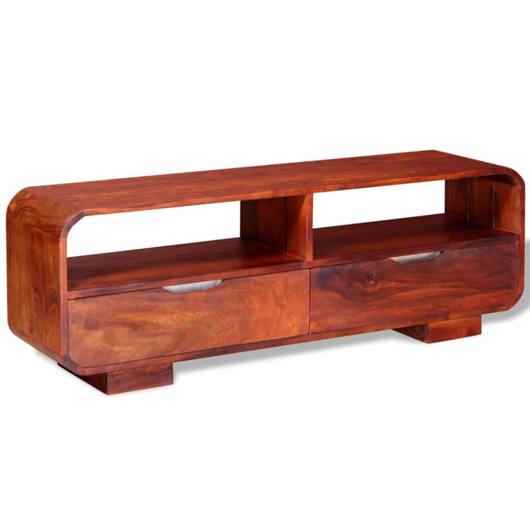Tv-meubel 116x30x40 cm massief sheeshamhout MeubelReus