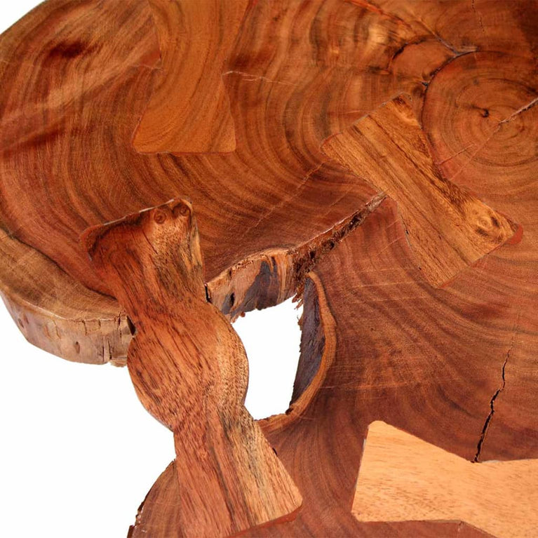 Salontafel boomstam (55-60)x40 cm massief acaciahout MeubelReus