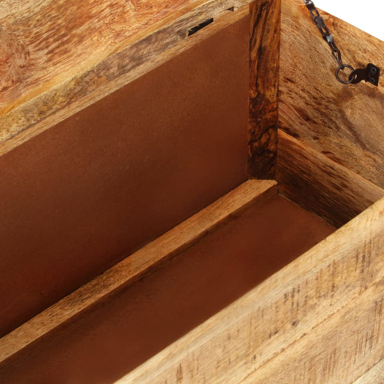 Salontafel 70x70x40 cm ruw mangohout MeubelReus