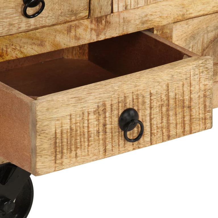 Salontafel 70x70x40 cm ruw mangohout MeubelReus