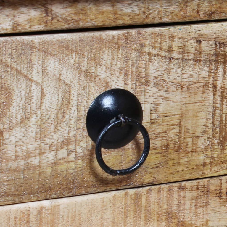 Salontafel 70x70x40 cm ruw mangohout MeubelReus