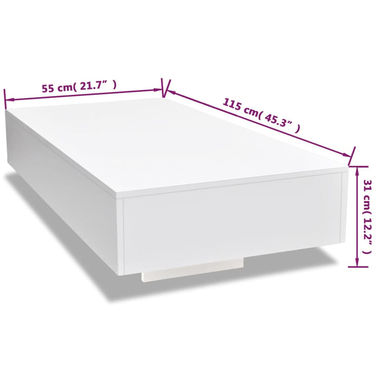 Salontafel hoogglans wit MeubelReus