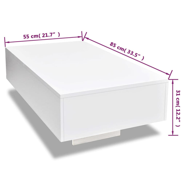 Salontafel hoogglans wit MeubelReus