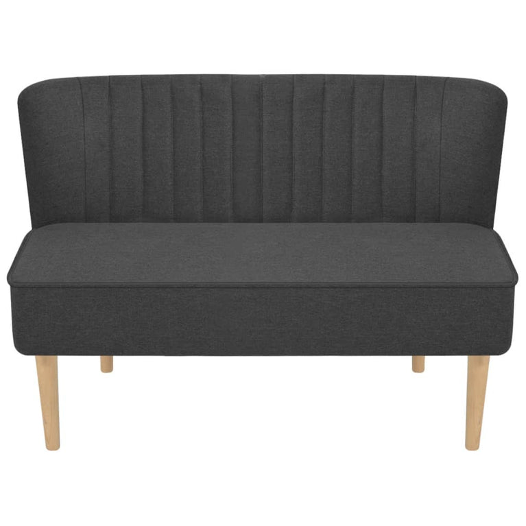 Bank 117x55,5x77 cm stof donkergrijs MeubelReus