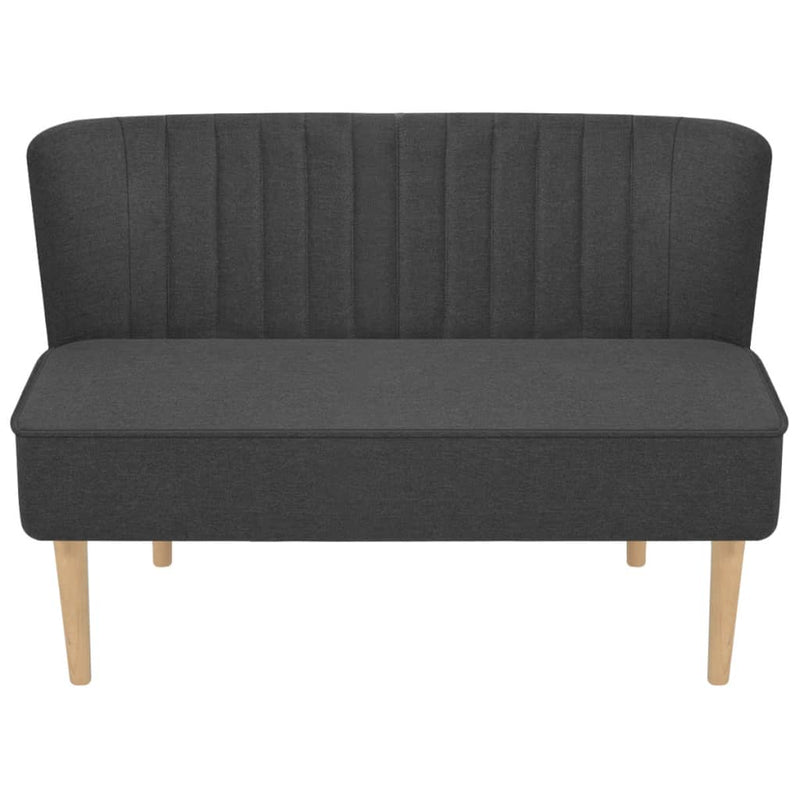 Bank 117x55,5x77 cm stof donkergrijs MeubelReus