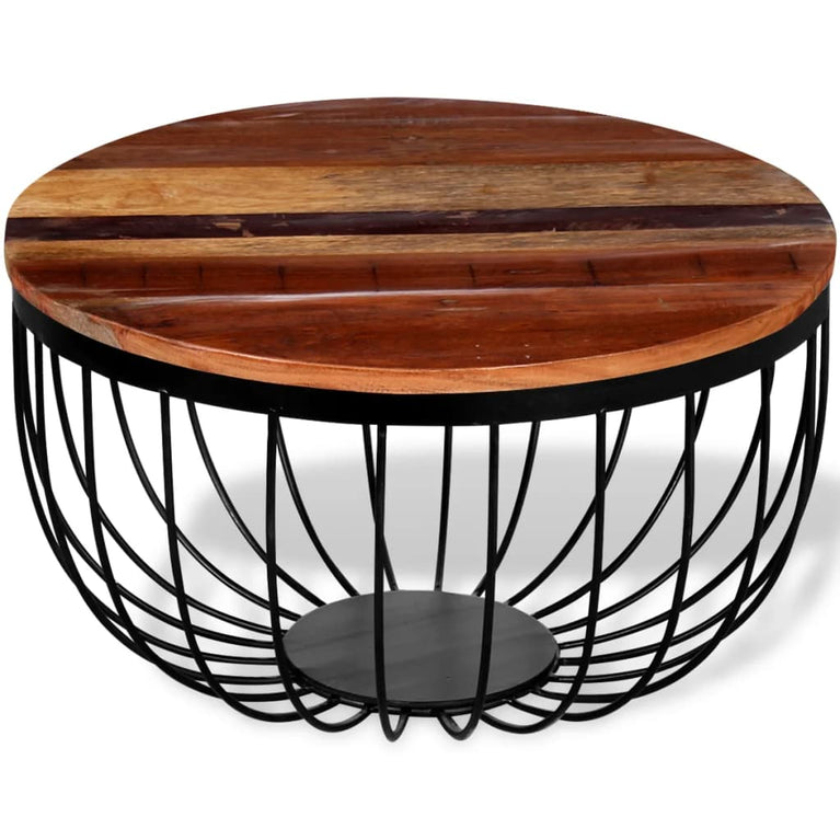 Salontafel massief gerecycled hout MeubelReus