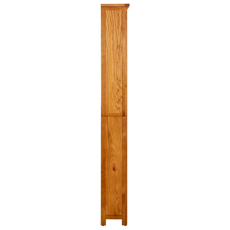Boekenkast met 6 schappen 80x22,5x180 cm massief eikenhout MeubelReus