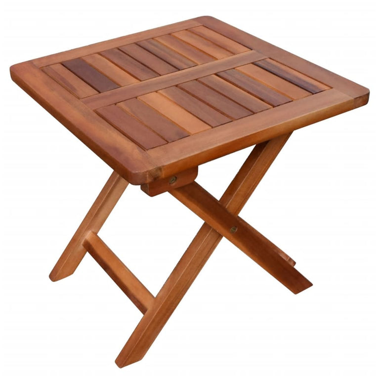 Ligbedden 2 st met tafel massief acaciahout MeubelReus