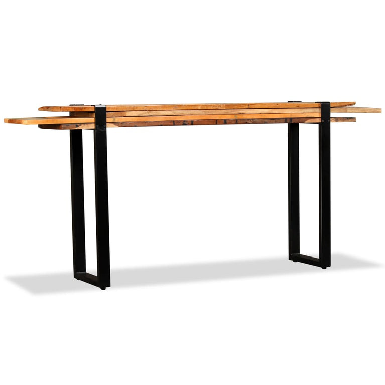 Wandtafel verstelbaar massief gerecycled hout MeubelReus