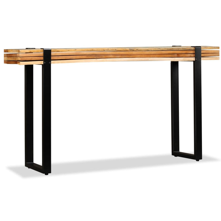Wandtafel verstelbaar massief gerecycled hout MeubelReus