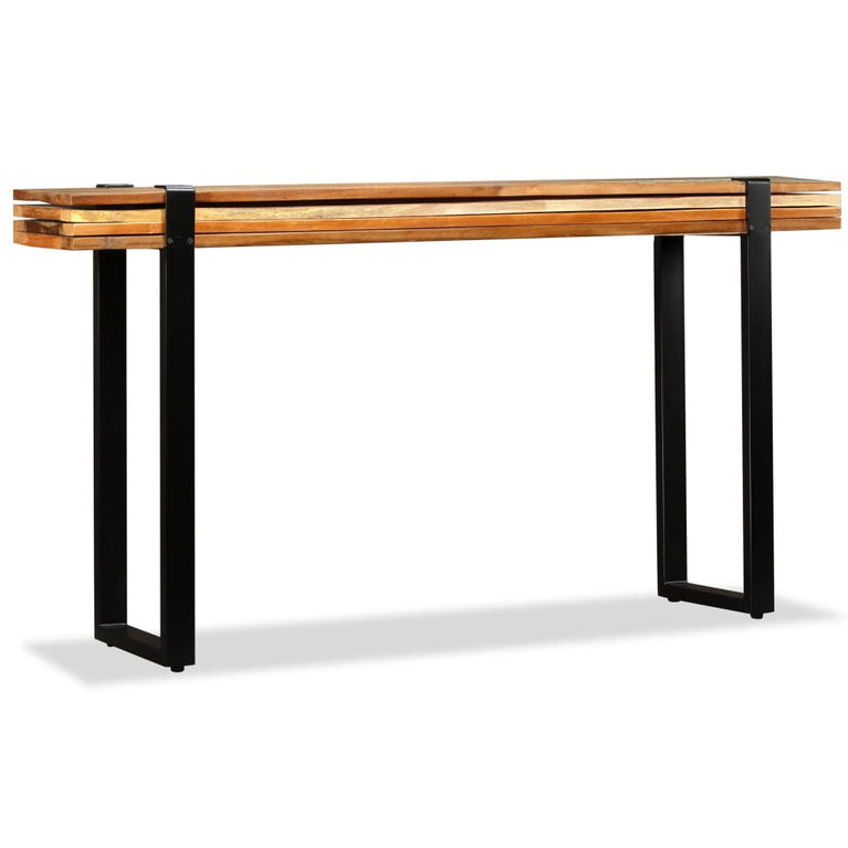 Wandtafel verstelbaar massief gerecycled hout MeubelReus