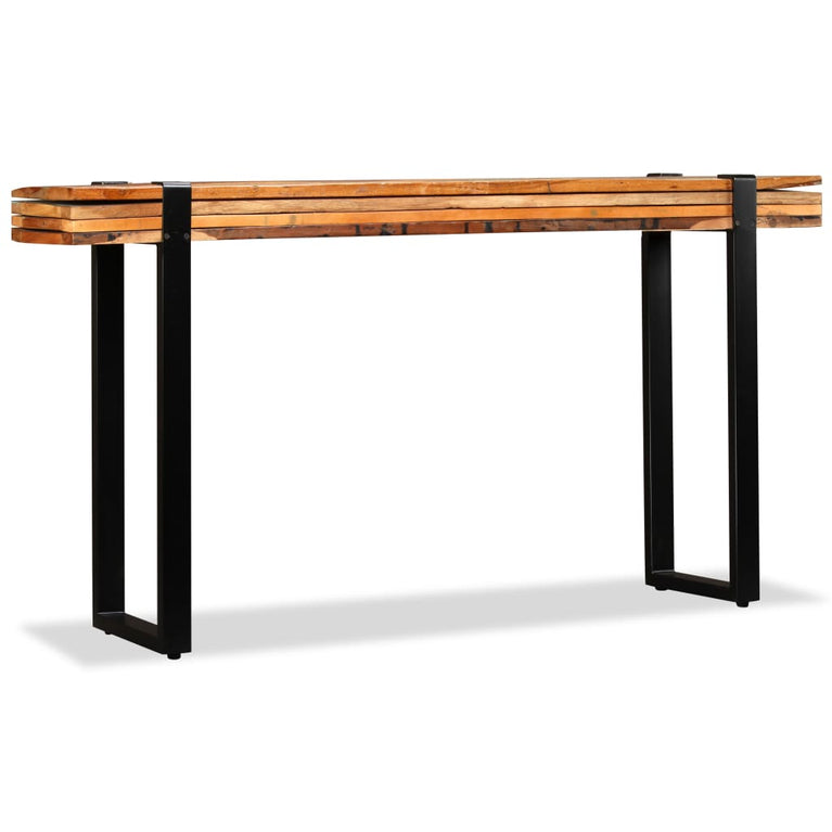 Wandtafel verstelbaar massief gerecycled hout MeubelReus