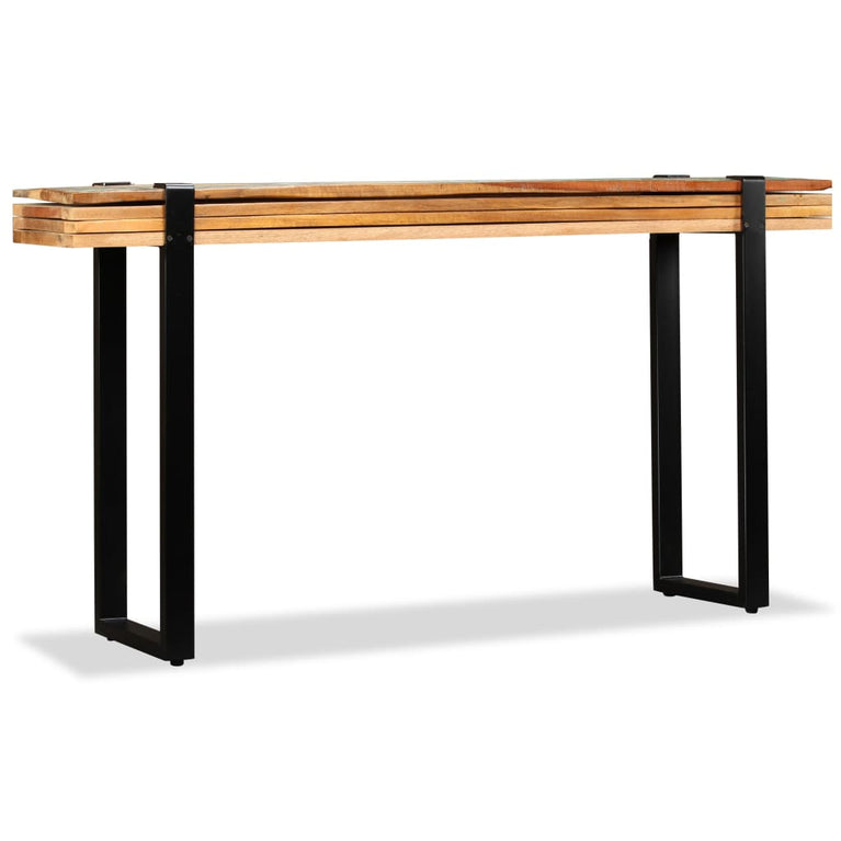Wandtafel verstelbaar massief gerecycled hout MeubelReus