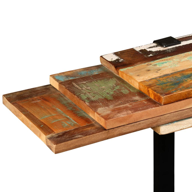 Wandtafel verstelbaar massief gerecycled hout MeubelReus