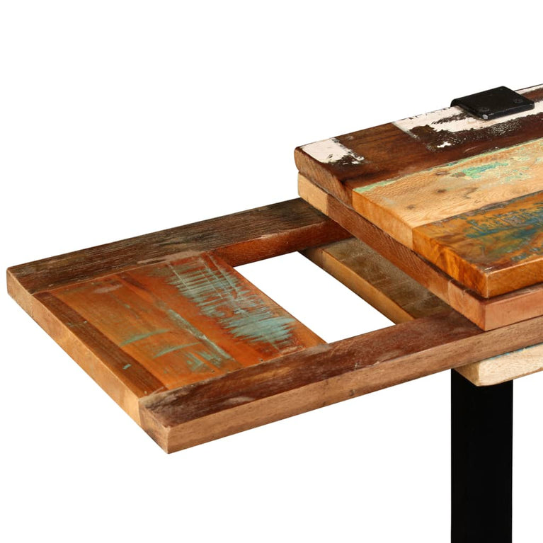 Wandtafel verstelbaar massief gerecycled hout MeubelReus