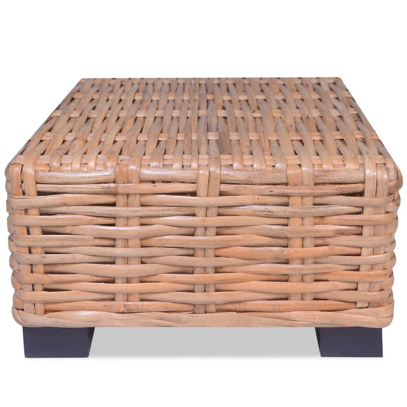 Salontafel natuurlijk rattan 45x45x30 cm MeubelReus