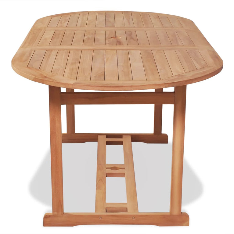 Tuintafel 180x90x75 cm massief teakhout MeubelReus