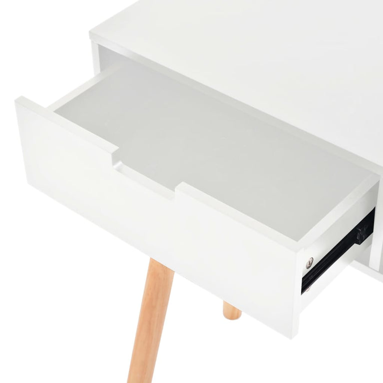 Wandtafel 80x30x72 cm massief grenenhout wit MeubelReus